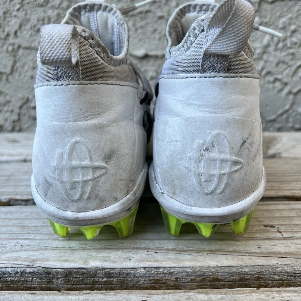 Nike Shoes Men Size 8 Alpha 6 Huarache Elite‎ LAX White Mid Lacrosse Cleats